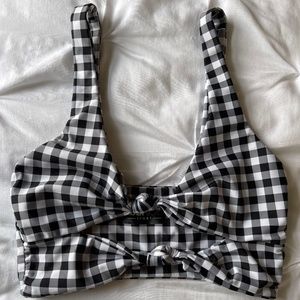 Beach Riot / Gingham Bra Top